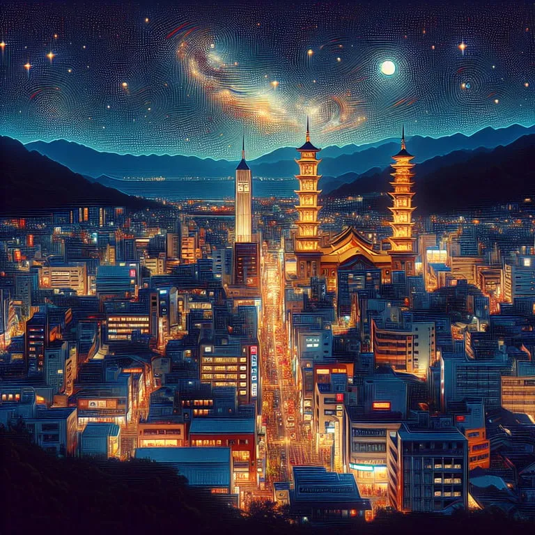 밤을 수놓는 사카에의 랜드마크 야경 3선