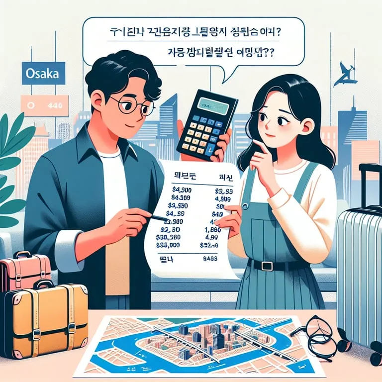 3박 4일 오사카 여행, 2인 총경비는 얼마일까?