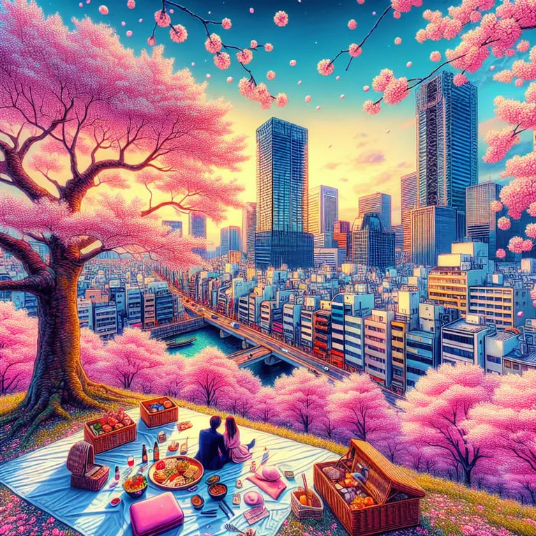 오사카 벚꽃 명소: 도심 속 화려함과 로맨틱한 피크닉